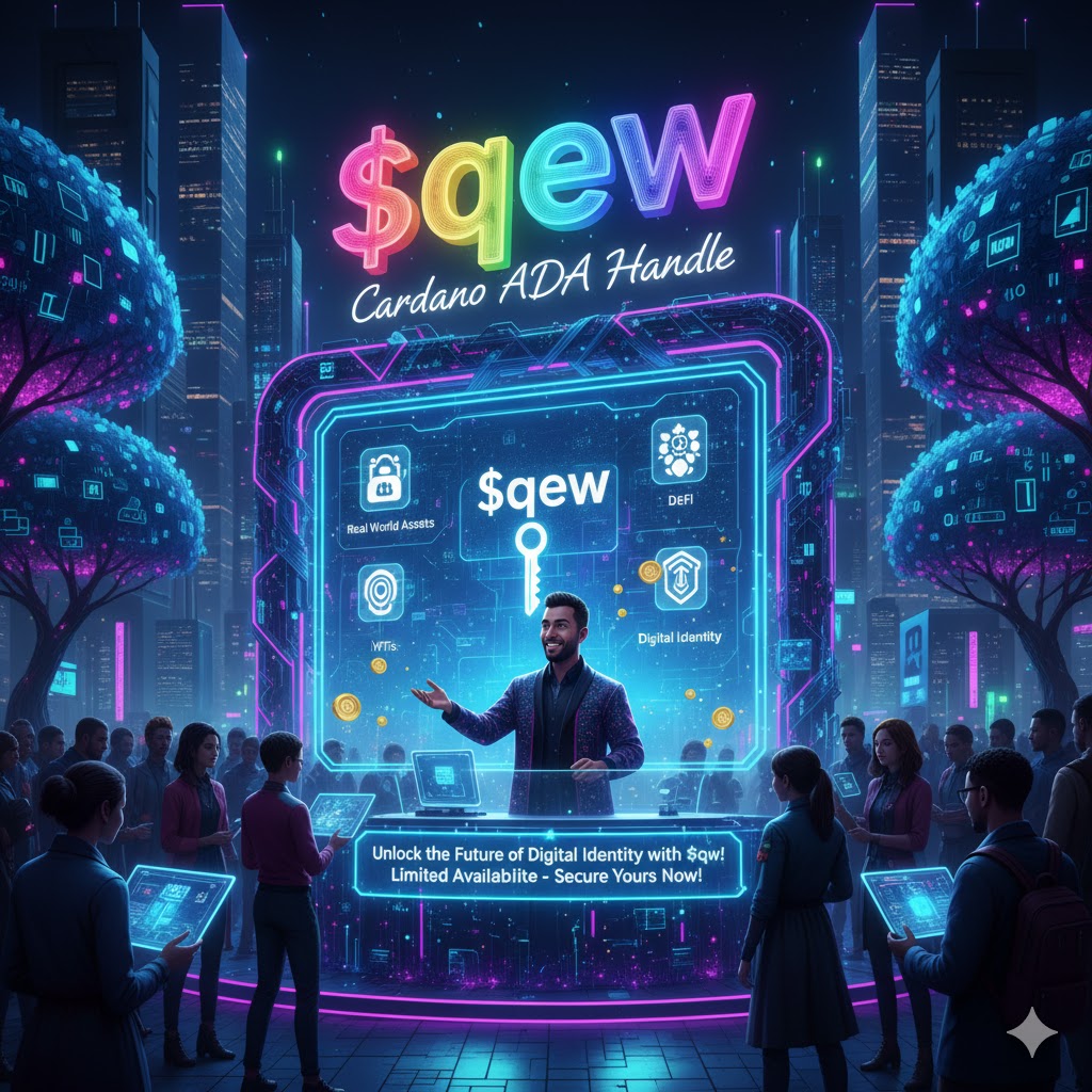 Premium Cardano Ada Handle $qew for Sale