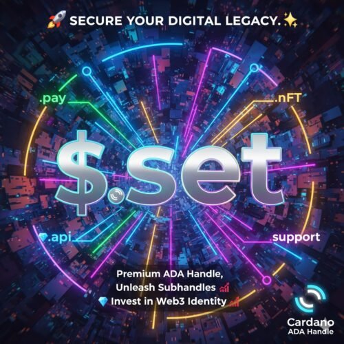Premium Cardano Ada Handle $.set for Sale