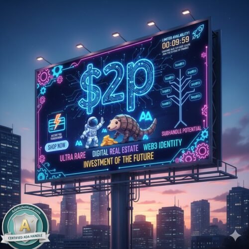 Premium Cardano Ada Handle $2p for Sale